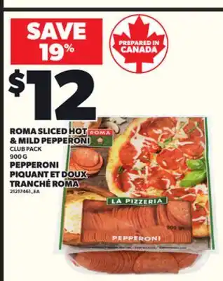 Independent City Market ROMA SLICED HOT & MILD PEPPERONI, 900 g offer