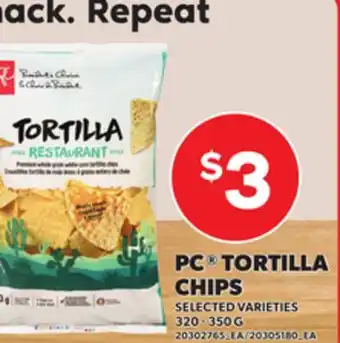 Independent City Market PC TORTILLA CHIPS, 320 - 350 G offer