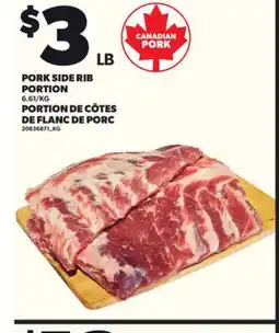 Independent City Market PORK SIDE RIB PORTION offer