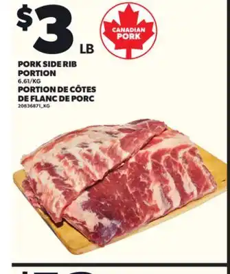 Independent City Market PORK SIDE RIB PORTION offer
