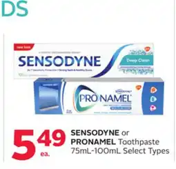 Rexall SENSODYNE or PRONAMEL Toothpaste offer