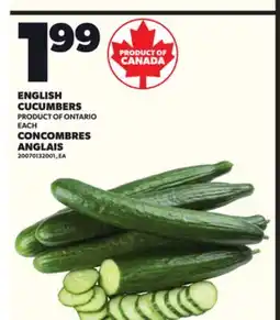 Independent City Market ENGLISH CUCUMBERS offer