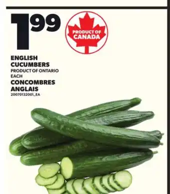Independent City Market ENGLISH CUCUMBERS offer