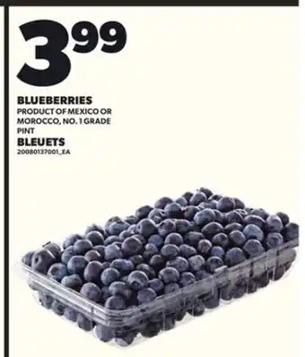 Independent City Market BLUEBERRIES, PINT offer