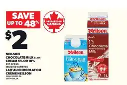 Independent City Market NEILSON CHOCOLATE MILK 1L OR CREAM 5% OR 10%, 237-473 ML offer