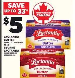 Independent City Market LACTANTIA BUTTER, 454 G offer