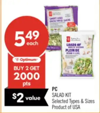 Shoppers Drug Mart PC SALAD KIT offer