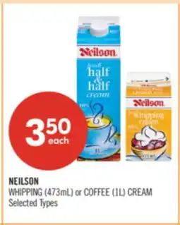 Shoppers Drug Mart NEILSON WHIPPING (473mL) or COFFEE (1L) CREAM offer