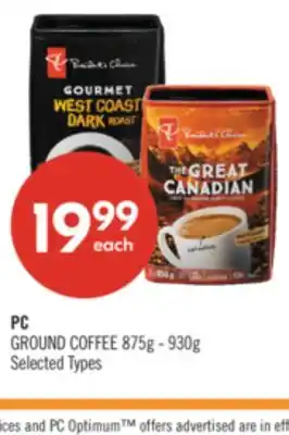 Shoppers Drug Mart PC GROUND COFFEE offer