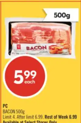 Shoppers Drug Mart PC BACON offer