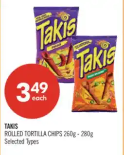 Shoppers Drug Mart TAKIS ROLLED TORTILLA CHIPS offer