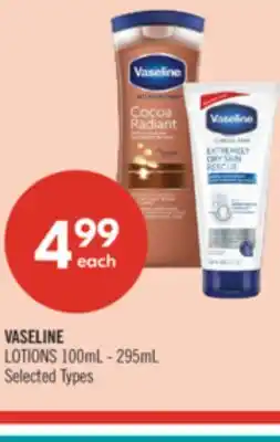 Shoppers Drug Mart VASELINE LOTIONS offer