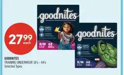 Shoppers Drug Mart GOODNITES TRAINING UNDERWEAR offer
