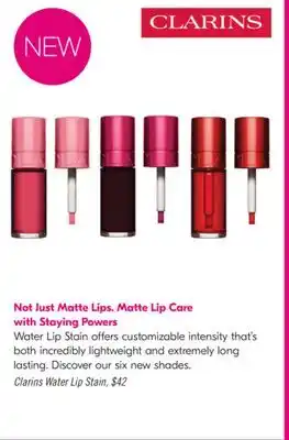 Shoppers Drug Mart Clarins Water Lip Stain offer