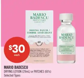 Shoppers Drug Mart MARIO BADESCU DRYING LOTION (29mL) or PATCHES (60's) offer