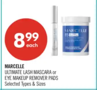 Shoppers Drug Mart MARCELLE ULTIMATE LASH MASCARA or EYE MAKEUP REMOVER PADS offer