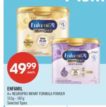 Shoppers Drug Mart ENFAMIL A+ NEUROPRO INFANT FORMULA POWDER offer