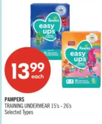 Shoppers Drug Mart PAMPERS TRAINING UNDERWEAR offer