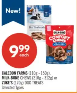 Shoppers Drug Mart CALEDON FARMS (110g - 150g), MILK-BONE CHEWS (210g - 312g) or ZUKE'S (170g) DOG TREATS offer