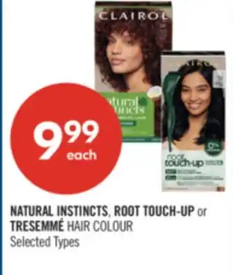 Shoppers Drug Mart NATURAL INSTINCTS, ROOT TOUCH-UP or TRESEMMÉ HAIR COLOUR offer