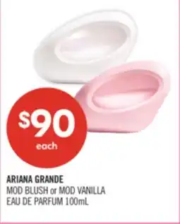 Shoppers Drug Mart ARIANA GRANDE MOD BLUSH or MOD VANILLA EAU DE PARFUM offer