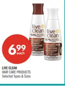 Shoppers Drug Mart LIVE CLEAN HAIR CARE PRODUCTS offer