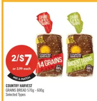 Shoppers Drug Mart COUNTRY HARVEST GRAINS BREAD offer