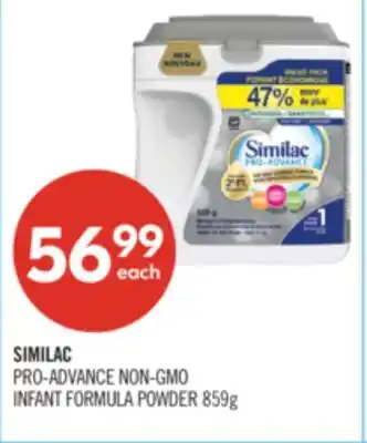Shoppers Drug Mart SIMILAC PRO-ADVANCE NON-GMO INFANT FORMULA POWDER offer