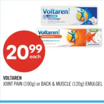 Shoppers Drug Mart VOLTAREN JOINT PAIN (100g) or BACK & MUSCLE (120g) EMULGEL offer
