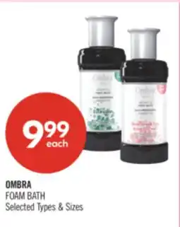 Shoppers Drug Mart OMBRA FOAM BATH offer