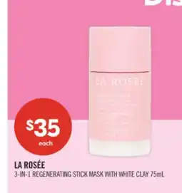 Shoppers Drug Mart LA ROSÉE 3-IN-1 REGENERATING STICK MASK WITH WHITE CLAY offer