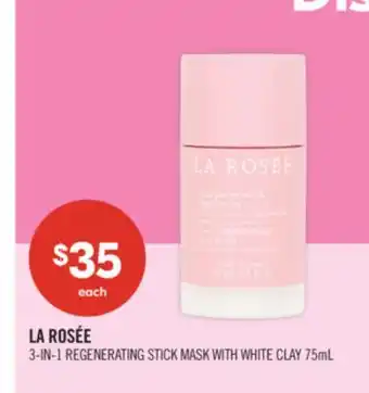 Shoppers Drug Mart LA ROSÉE 3-IN-1 REGENERATING STICK MASK WITH WHITE CLAY offer