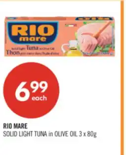 Shoppers Drug Mart RIO MARE SOLID LIGHT TUNA in OLIVE OIL offer