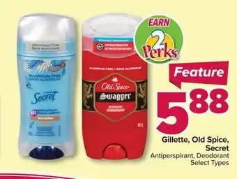 PharmaChoice Gillette, Old Spice, Secret Antiperspirant, Deodorant offer