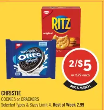 Shoppers Drug Mart CHRISTIE COOKIES or CRACKERS offer