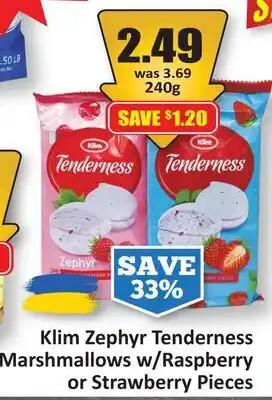 Starsky Klim Zephyr Tenderness Marshmallows w/Raspberry or Strawberry Pieces offer