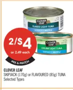 Shoppers Drug Mart CLOVER LEAF SKIPJACK (170g) or FLAVOURED (85g) TUNA offer