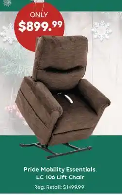 Wellwise by Shoppers Pride Mobility Essentials LC 106 Lift Chair offer