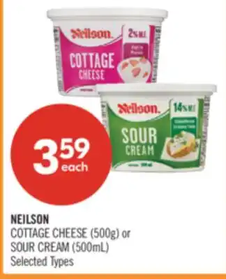 Shoppers Drug Mart NEILSON COTTAGE CHEESE (500g) or SOUR CREAM (500mL) offer