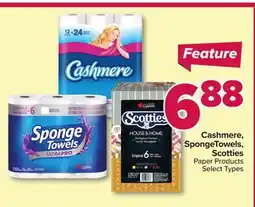 PharmaChoice Cashmere, SpongeTowels, Scotties Paper Products offer