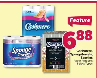PharmaChoice Cashmere, SpongeTowels, Scotties Paper Products offer