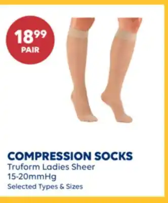 Wellwise by Shoppers Truform Ladies Sheer COMPRESSION SOCKS offer