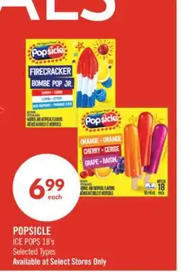 Shoppers Drug Mart POPSICLE ICE POPS offer