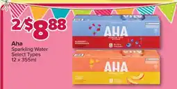 PharmaChoice Aha Sparkling Water offer