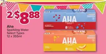 PharmaChoice Aha Sparkling Water offer