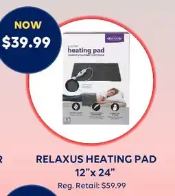 Wellwise by Shoppers RELAXUS HEATING PAD 12x 24 offer