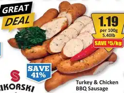 Starsky Turkey & Chicken BBQ Sausage offer