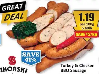 Starsky Turkey & Chicken BBQ Sausage offer