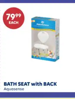 Wellwise by Shoppers Aquasense BATH SEAT with BACK offer