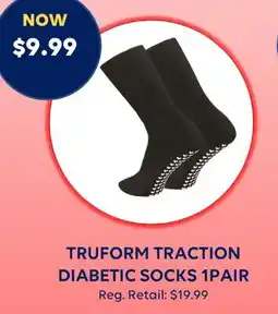 Wellwise by Shoppers TRUFORM TRACTION DIABETIC SOCKS 1PAIR offer